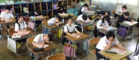 運動会に向けて、どんなことを頑張るか 自分のめあてを考え、言葉に表しています