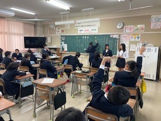 ５年２組「6年生を送る会の5年生のめあて」についての話し合い