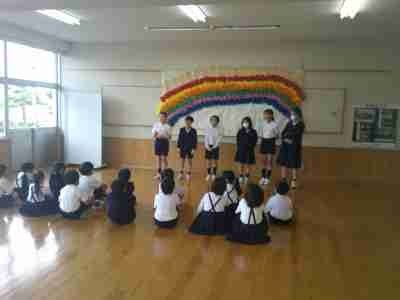 朝学習：応援団練習