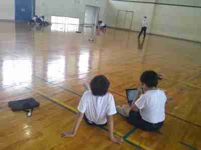 ６年生ドローン操作