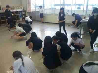 ５年２組大掃除