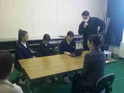 全校朝会（生活目標のお話）