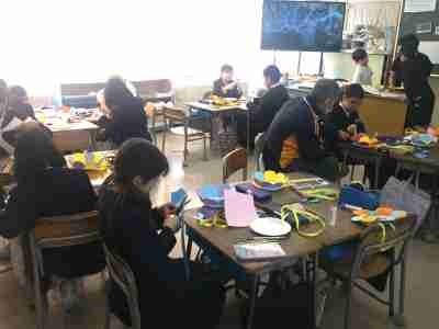 ６年生を送る会準備（２年）