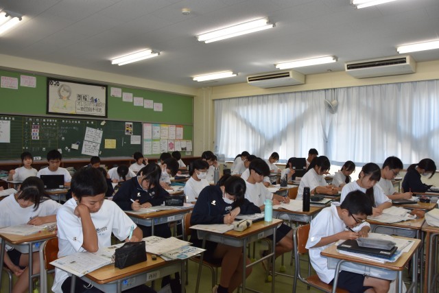 個人懇談中は静かに自習学習